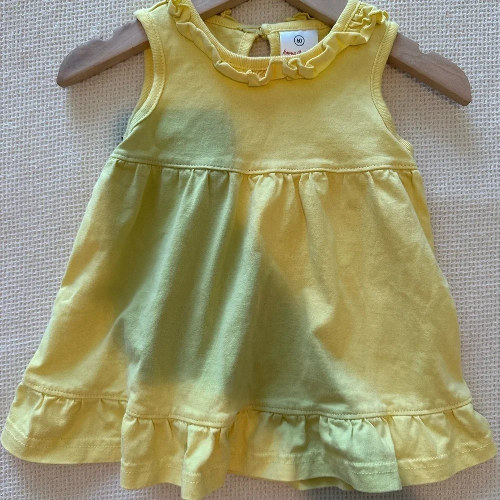 Hanna Anderson‎ Yellow Ruffled Baby Dress